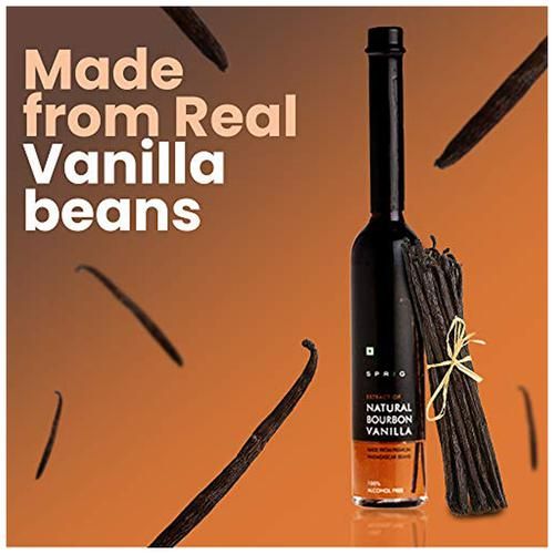 Sprig 100 percent Natural Bourbon Vanilla Extract - For Chefs & Home Use, 100 ml-6.webp